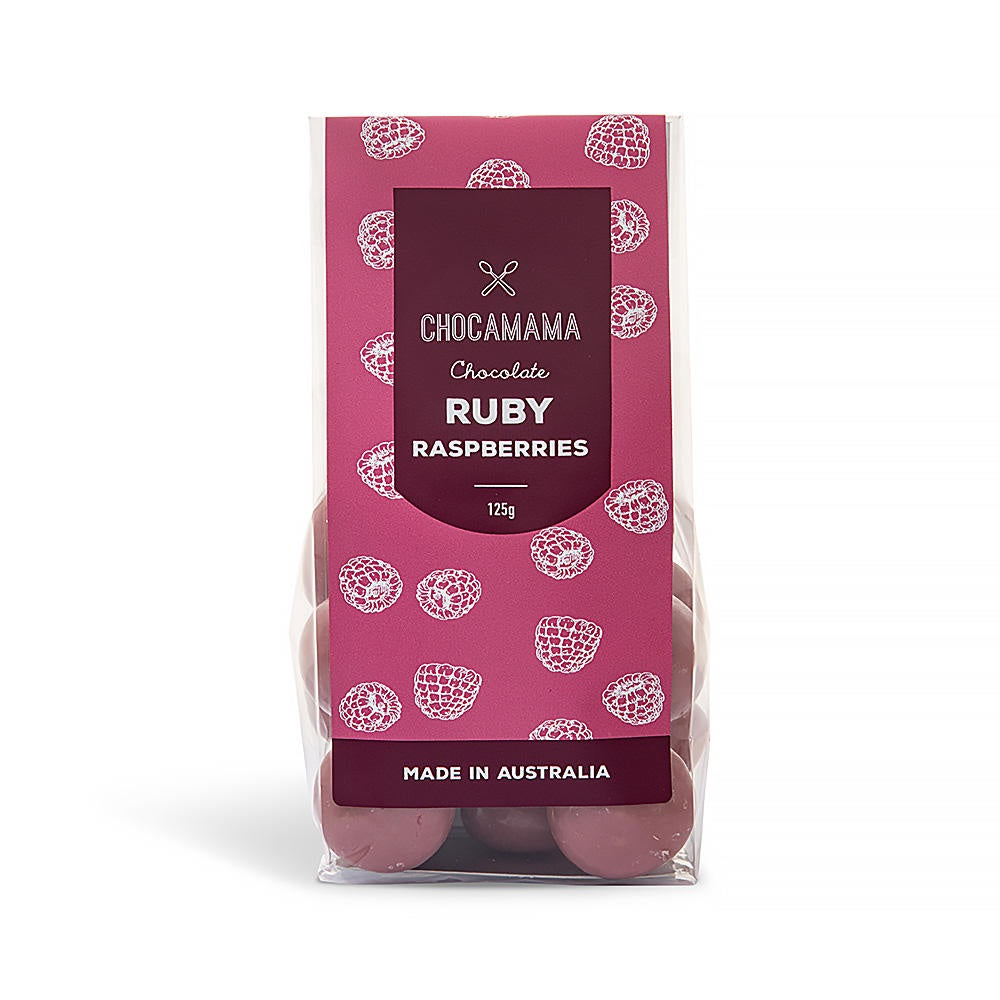 Chocamama Ruby Raspberries Stand Up Pouch