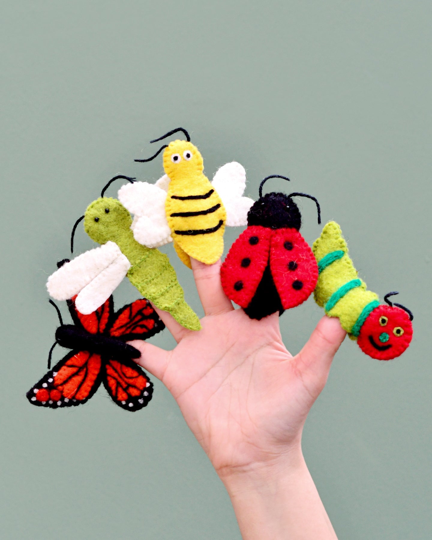 Finger Puppet Set - Insects and Bugs
