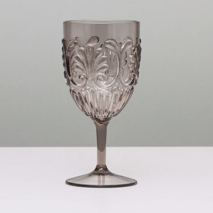 Flemington Acrylic Wine Glass Smoke