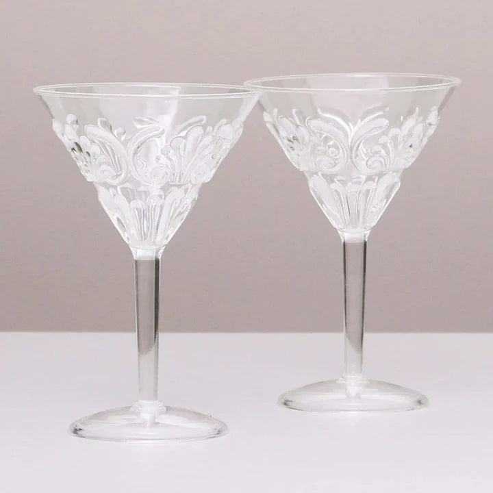 Pavilion Acrylic Martini Glass Clear