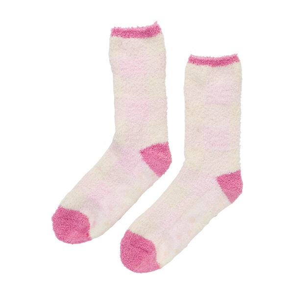 Gingham Room Socks - Pink