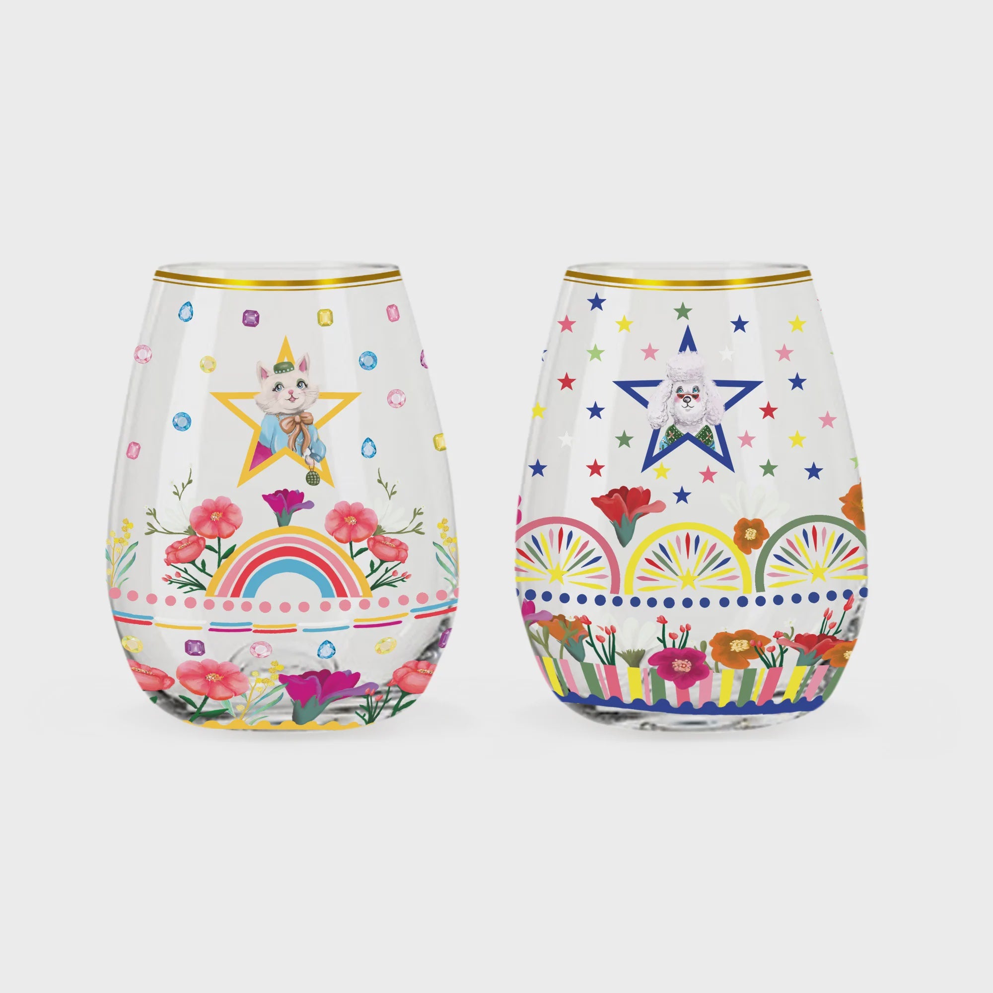 Glass Tumbler Set of 2 - Fabulous