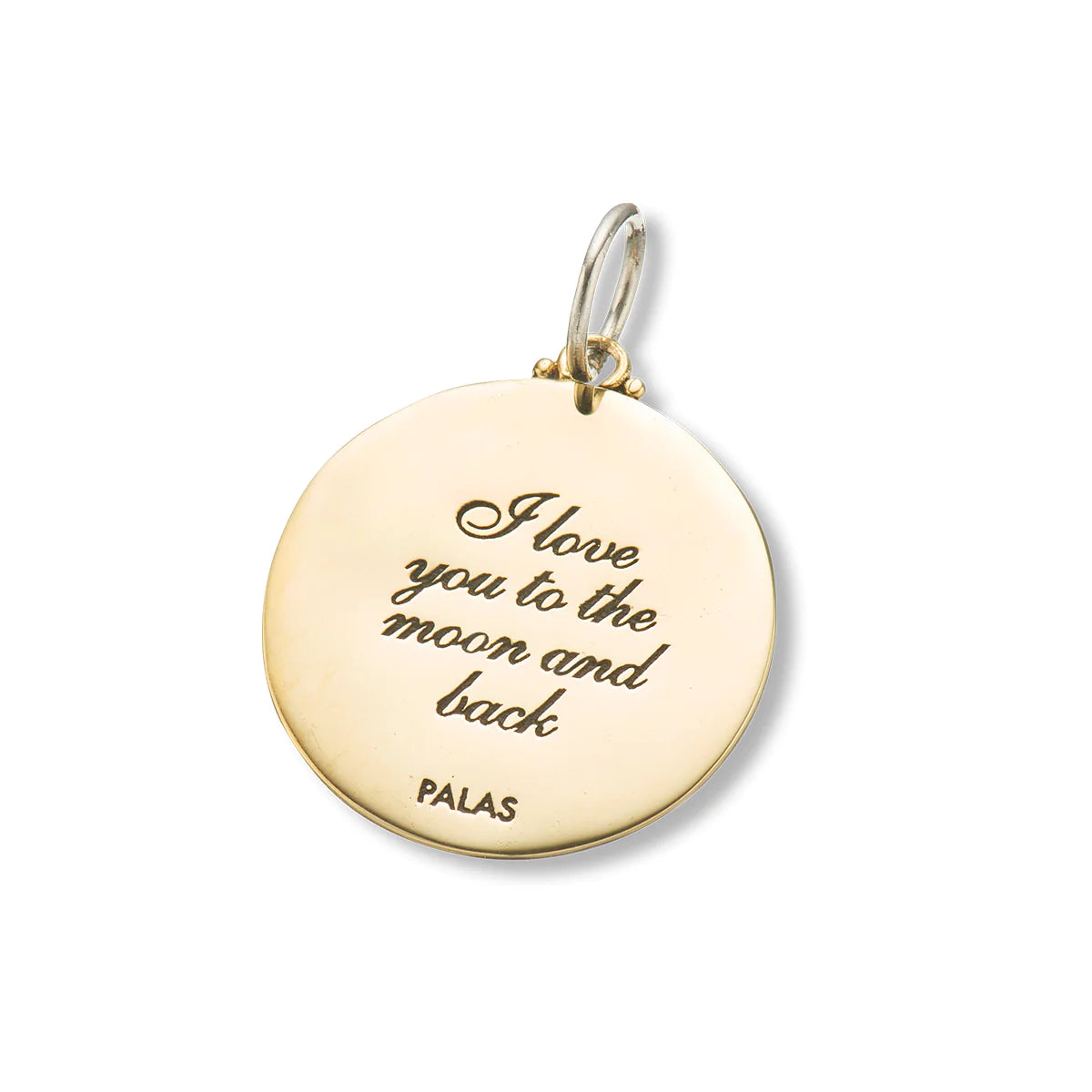 Glistening moon charm