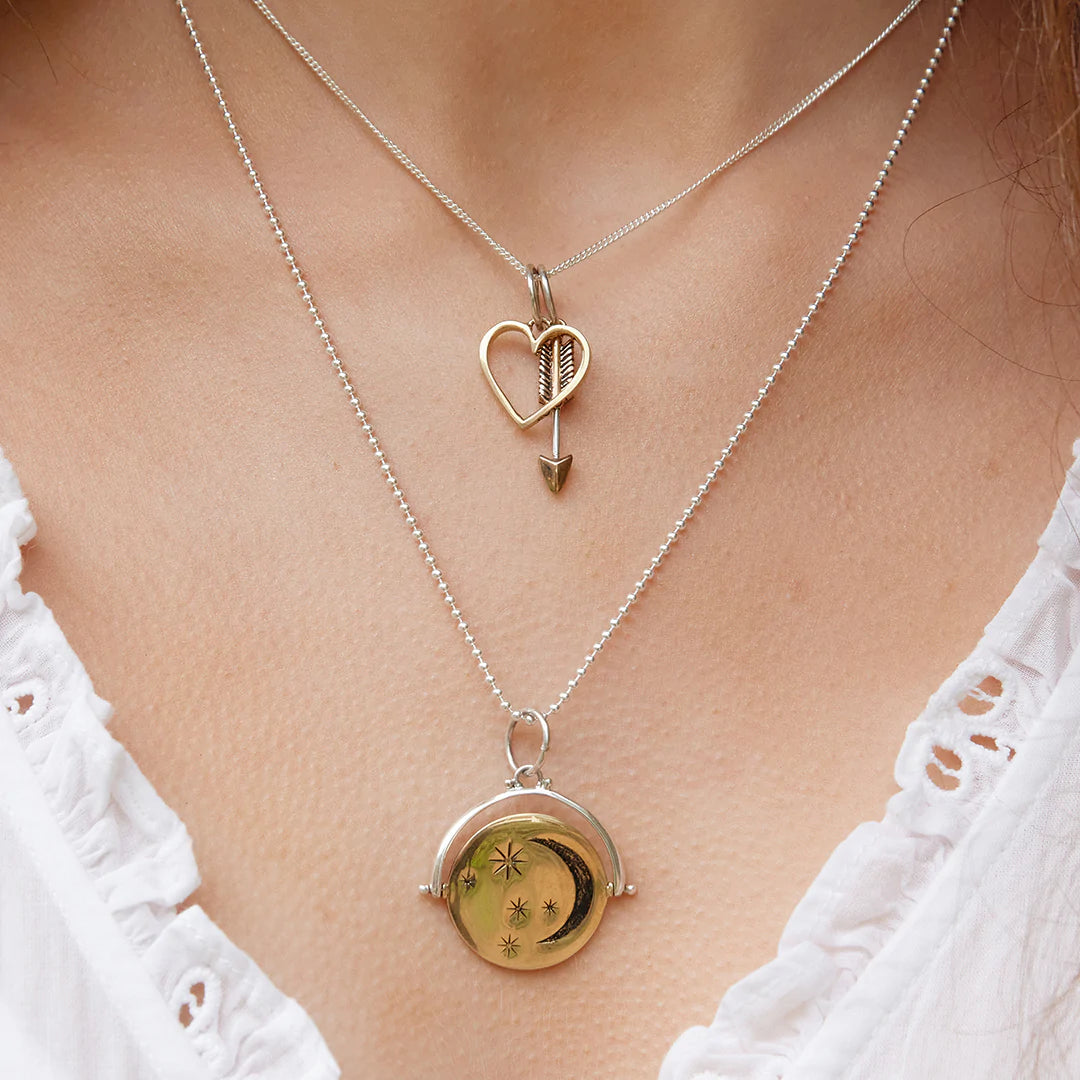 Heart and arrow charm (pair)