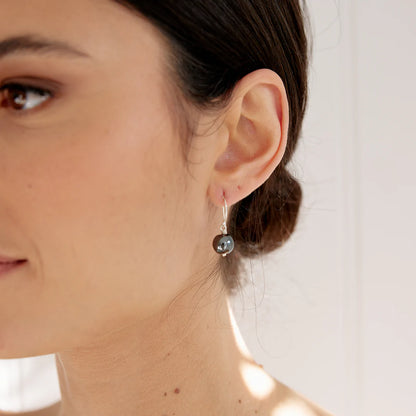 Hematite healing gem earrings