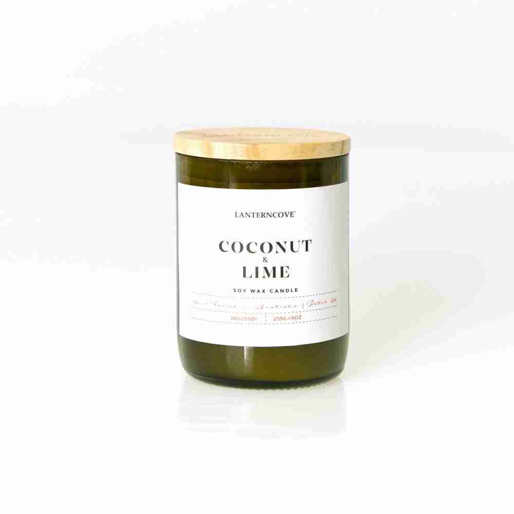 Jade Soy Wax Candle - Coconut &amp; Lime