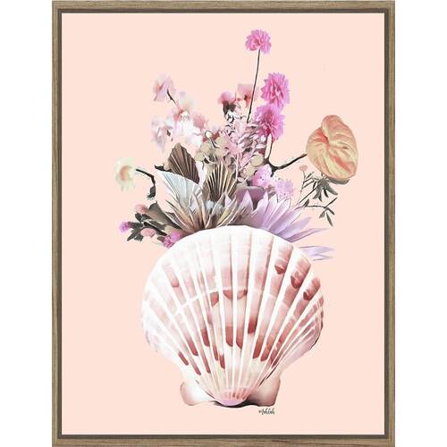 Flower Shell Framed Canvas Print 70x90