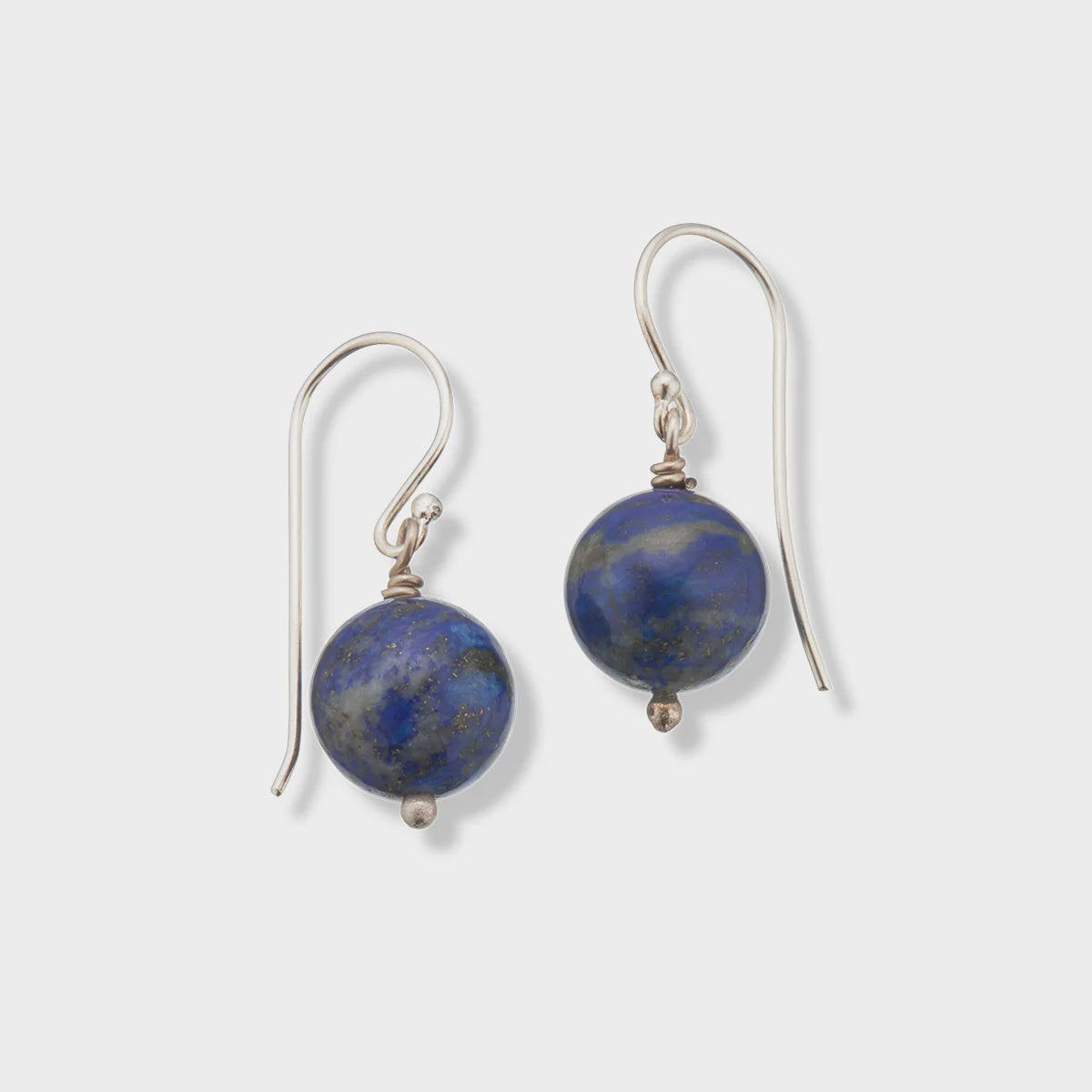 Lapis lazuli healing gem earrings