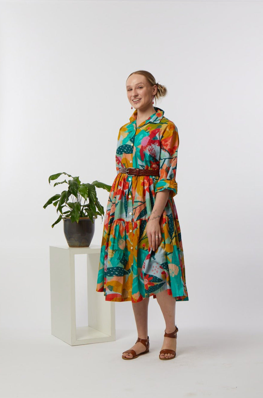 Pippa Dress - Looking Out Print