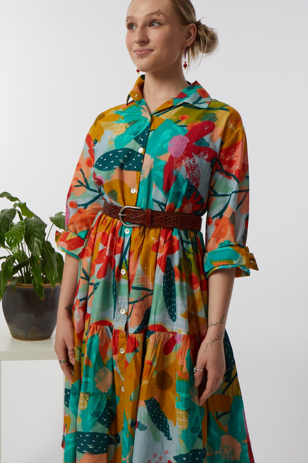 Pippa Dress - Looking Out Print 50% OFF