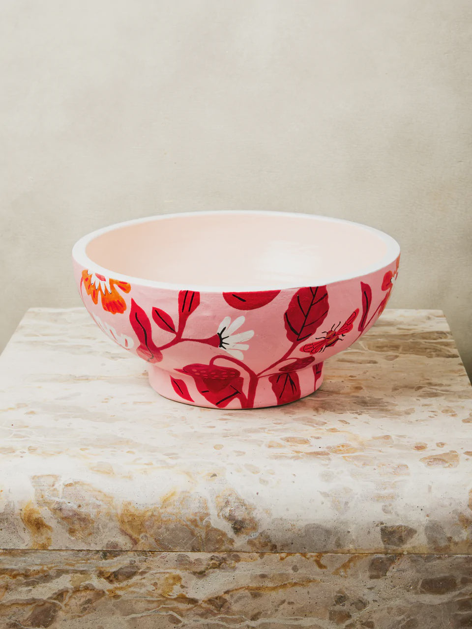 Jones & Co Meadow Bowl Pink