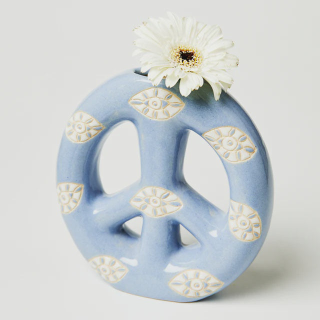 Jones & Co Peaceout Vase  Blue Eye