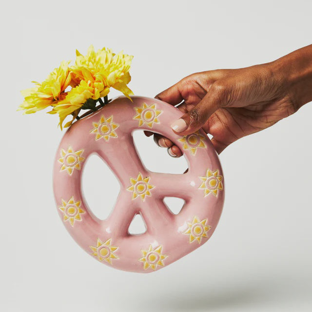 Jones &amp; Co Peaceout Vase Pink Sun