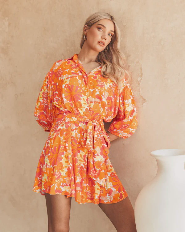 Mabel Flower Mini Dress