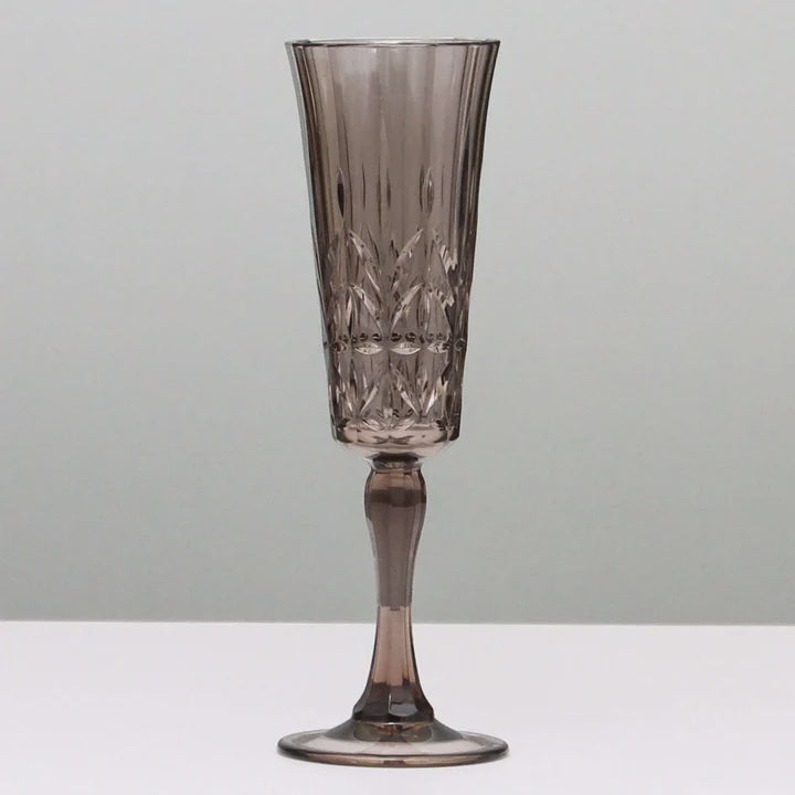 Pavilion Acrylic Champagne Flute Smoke