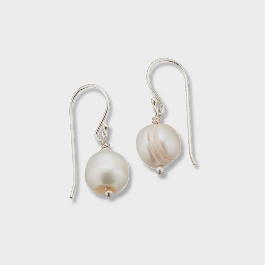 Pearl healing gem earrings