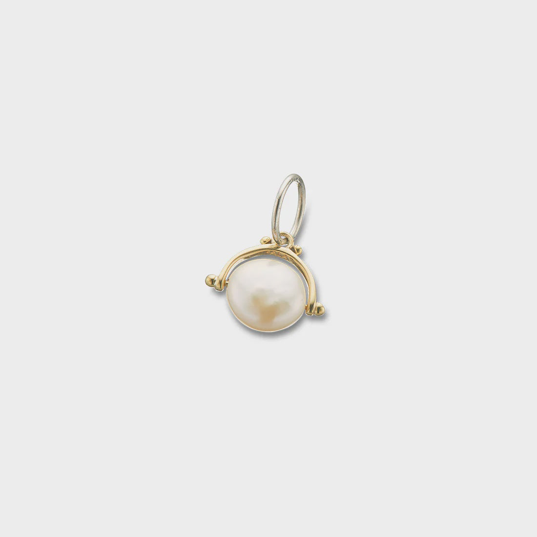 Pearl prosperity spinner charm