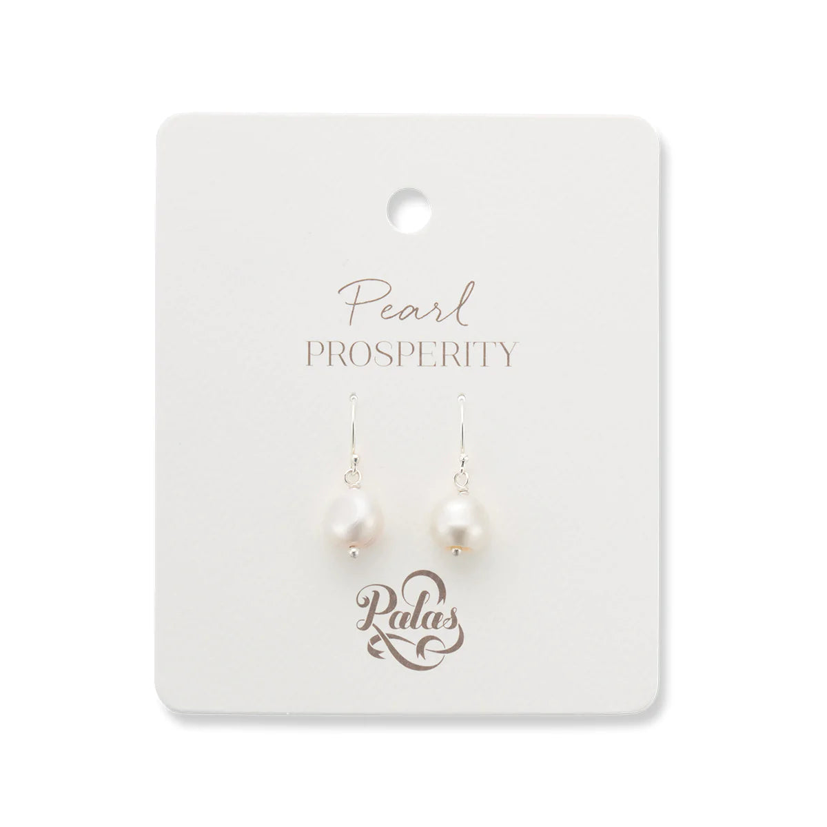 Pearl healing gem earrings