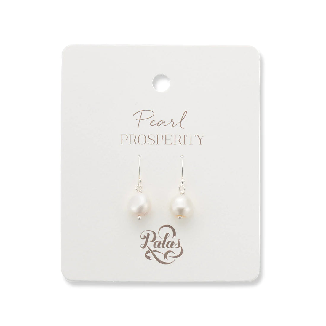 Pearl healing gem earrings