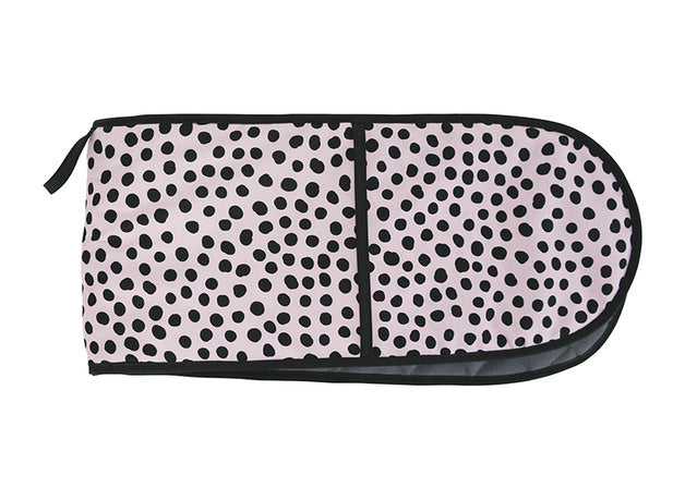 Annabel Trends Pink Polka Double Oven Mit