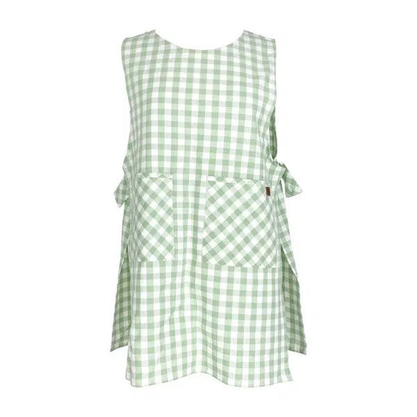 Annabel Trends Gingham Pinny Apron Sage