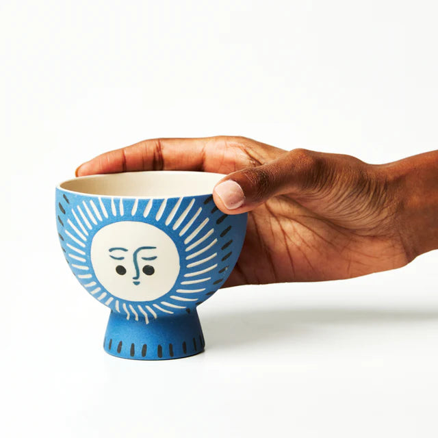 Pocket Planter Smiling Sun - Navy