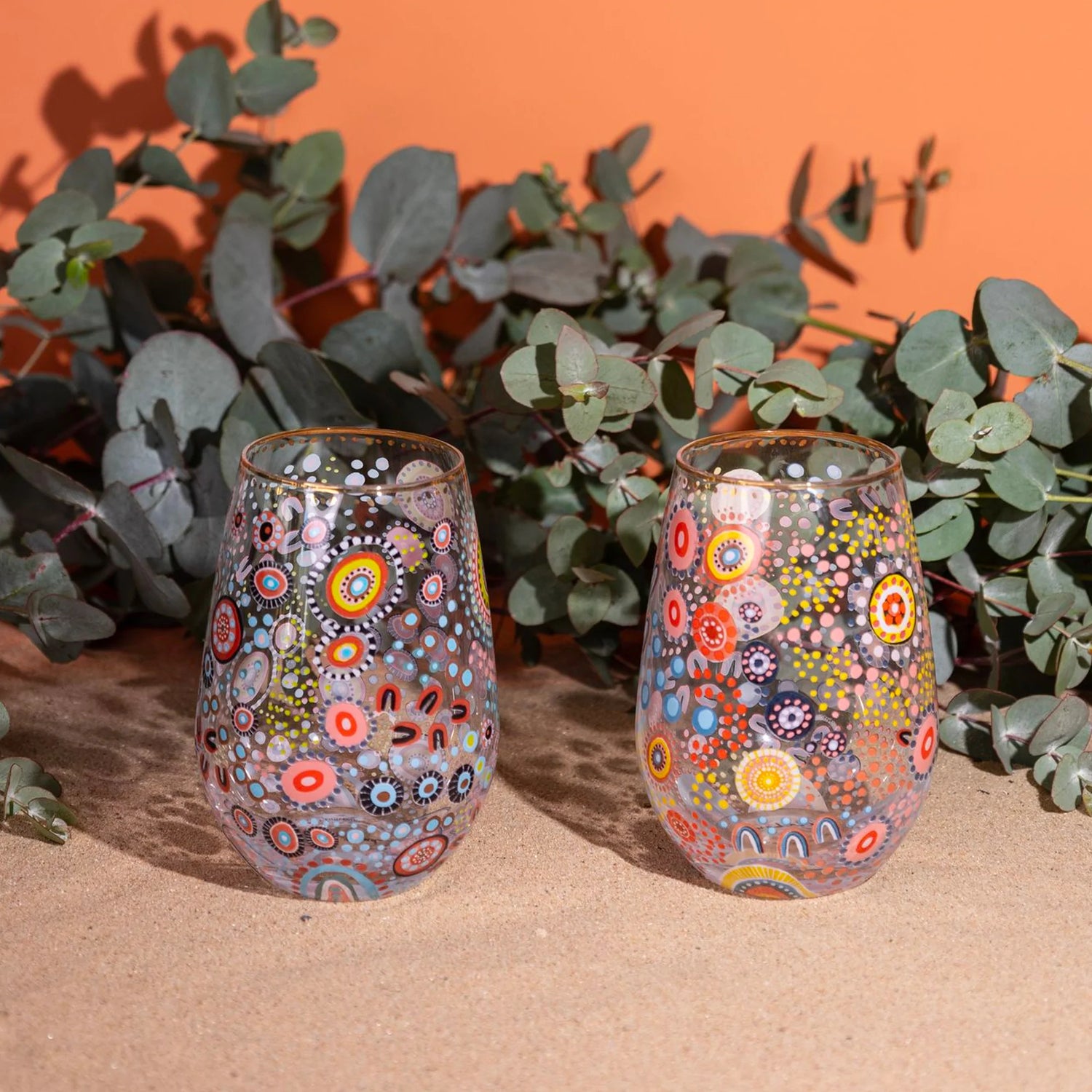 Glass Tumbler Set of 2 - Sacred Country