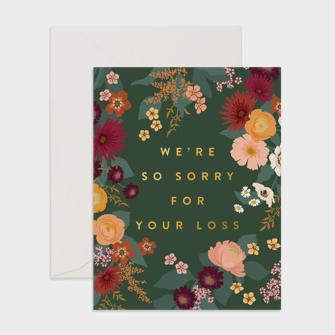 Sorry For Your Loss Forest Greeting Card