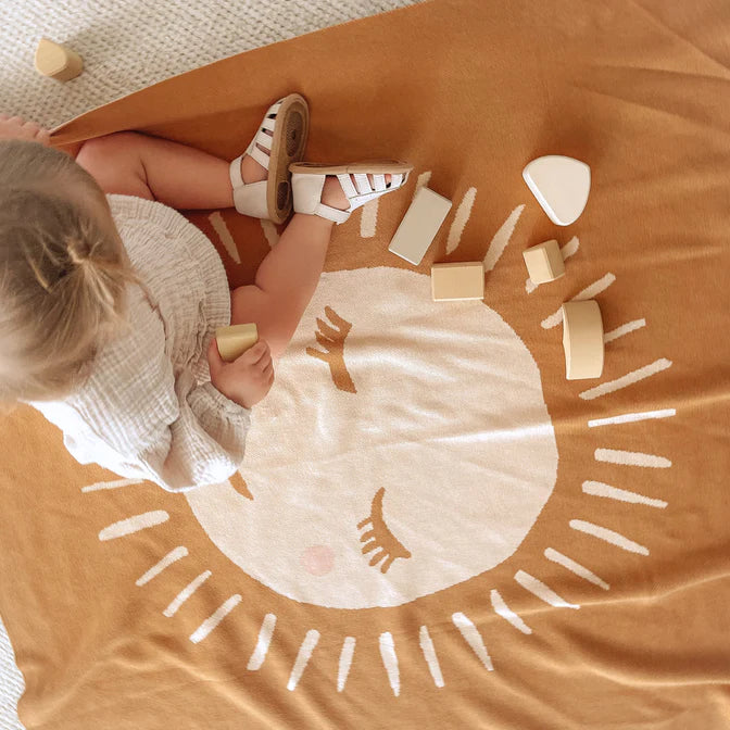 Knitted Blanket - Sunshine
