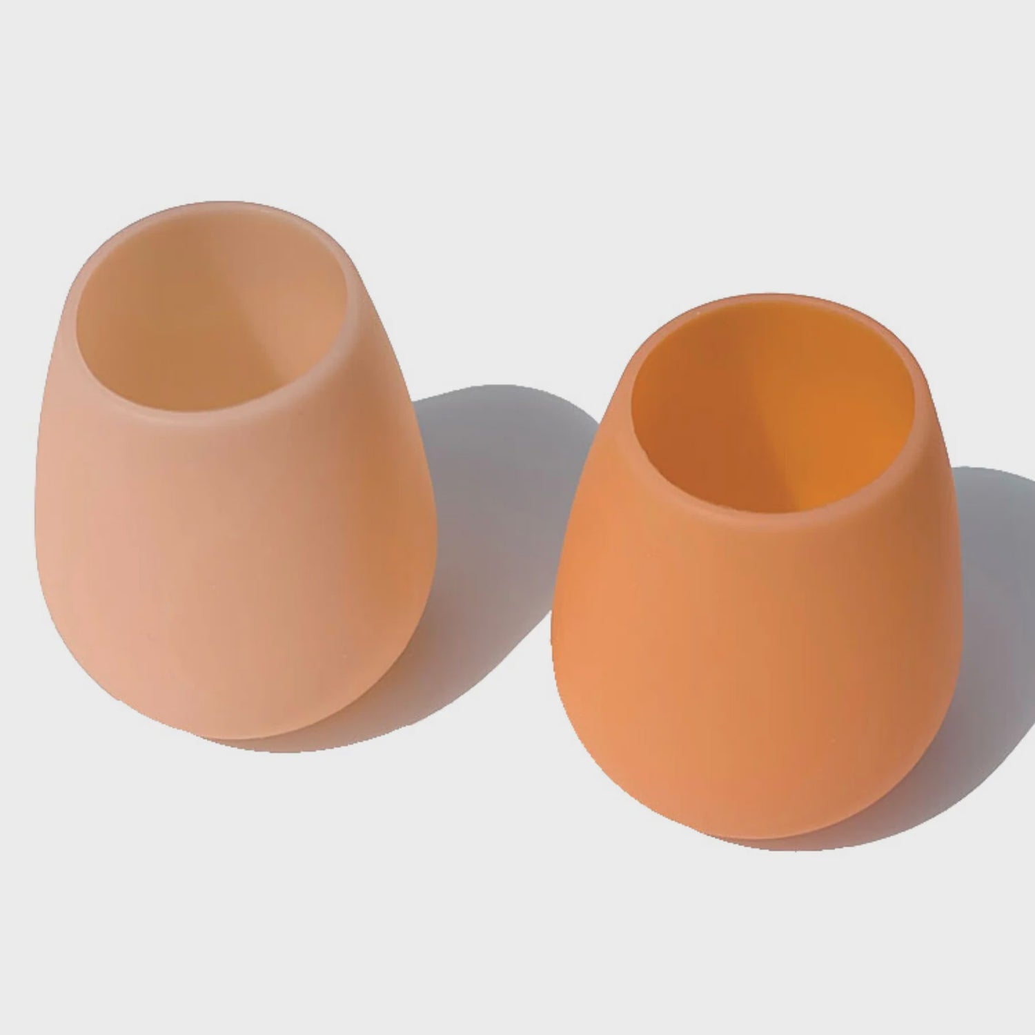 Fegg Unbreakable Silicone Tumblers - Cantaloupe + Tangelo