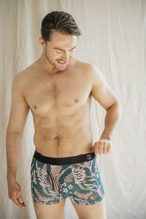 Bamboo Underwear -Teal Bloom