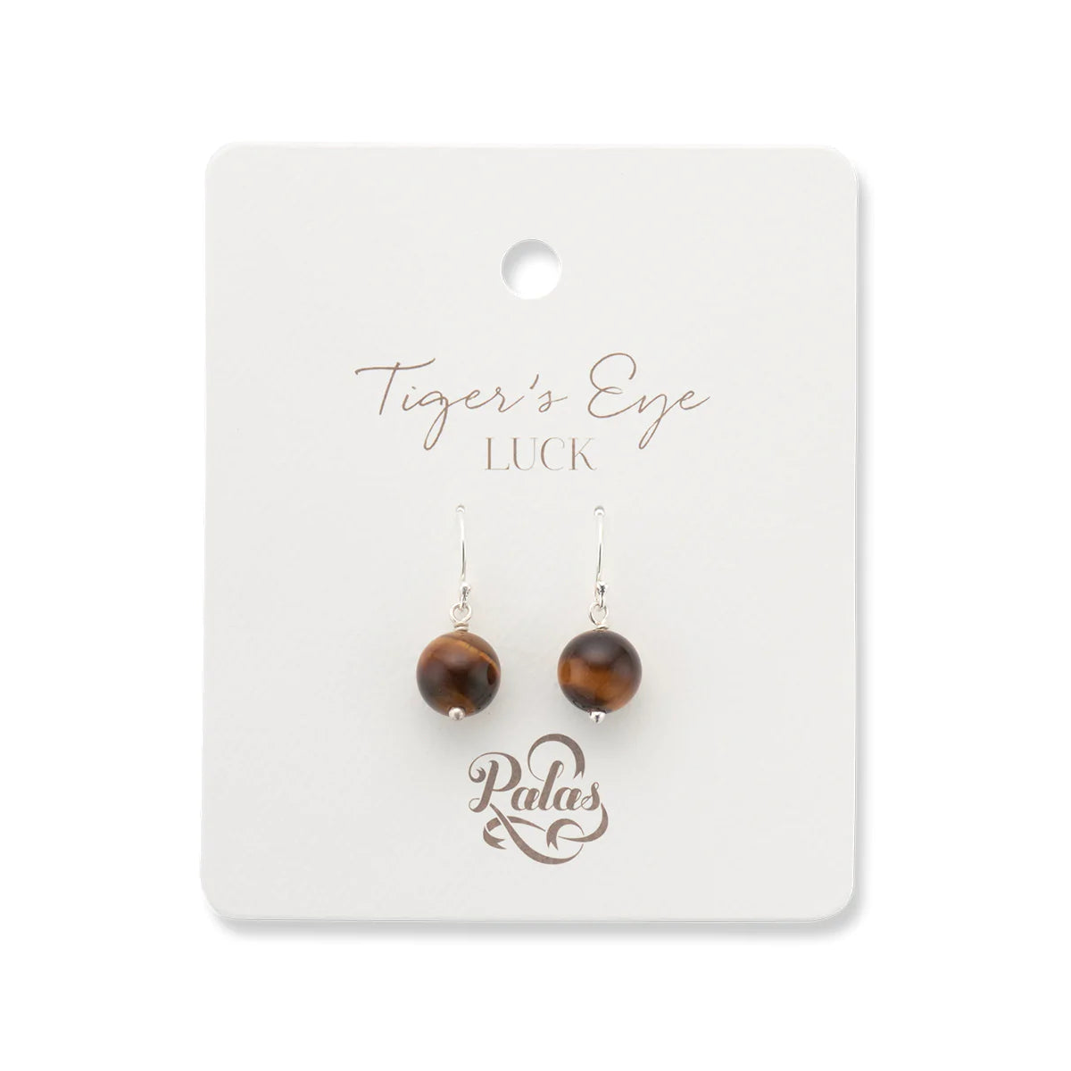 Tiger’s Eye Healing Gem Earrings