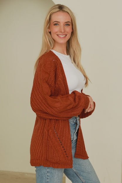 Marley Cardigan - Rust