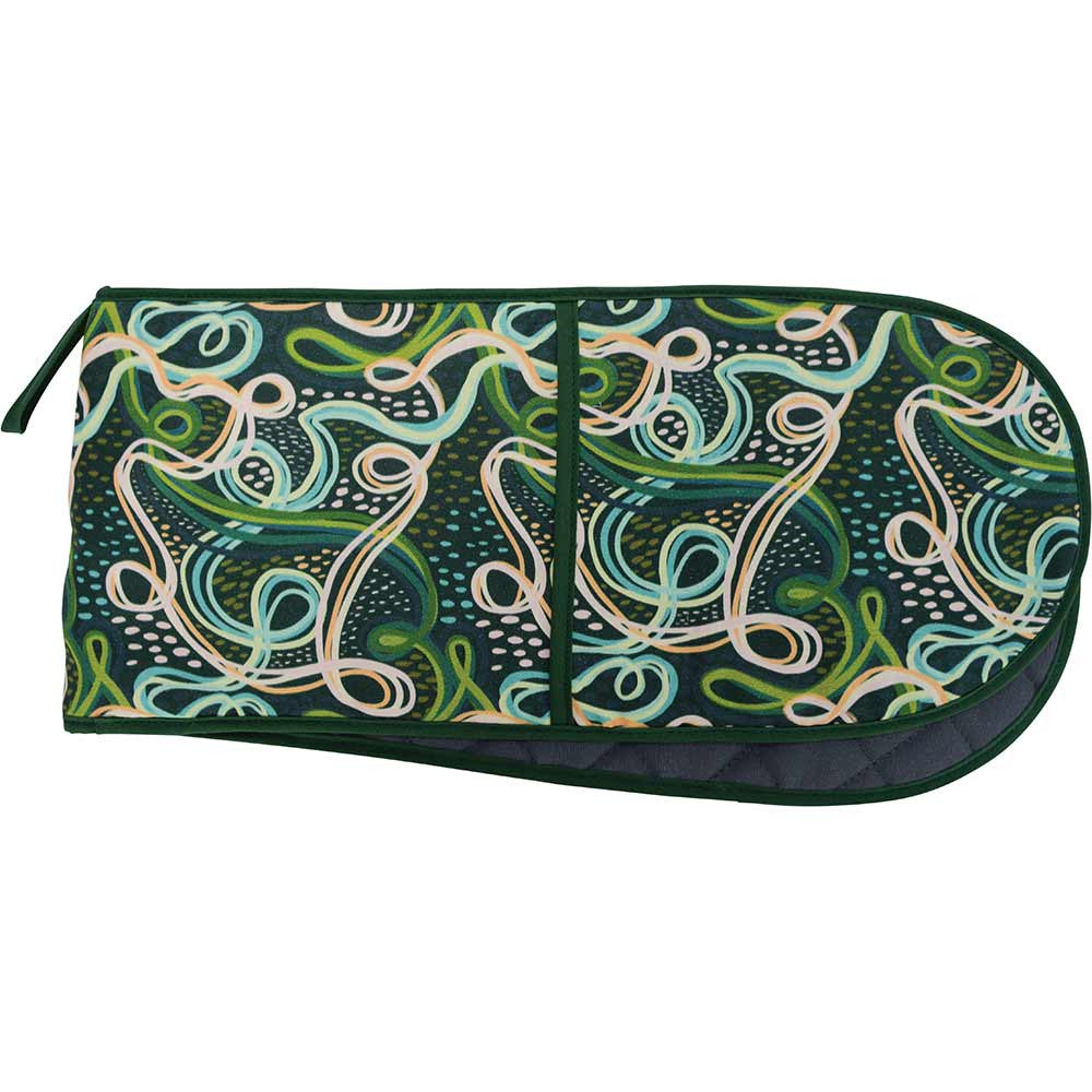 Annabel Trends Abstract Squiggles Double Oven Mitt
