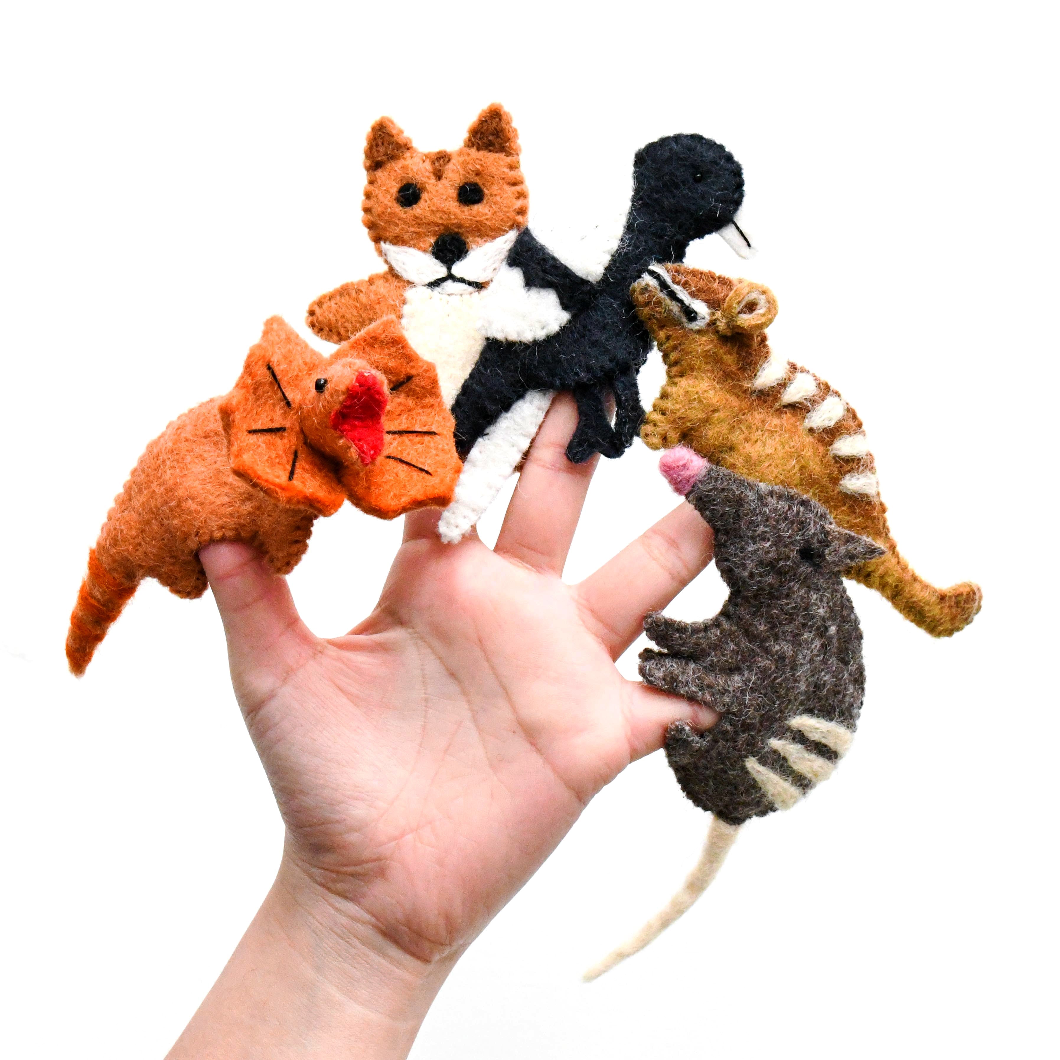 Finger Puppet Set - Australian Animals G