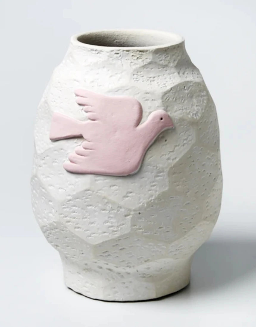 Jones &amp; Co Barbosa Vase with Bird