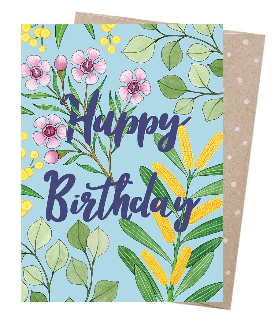 Earth Greetings Blank Card - Birthday Blooms