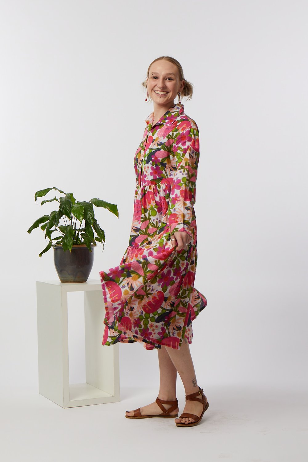 Pippa Dress - Bush Walk Print