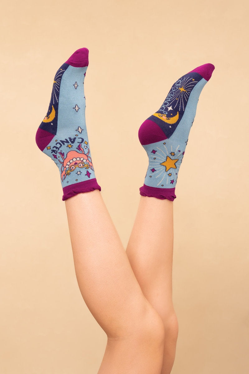 Zodiac Ankle Socks -Cancer