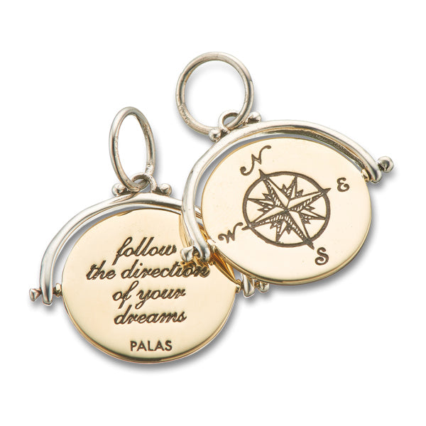 Palas - Compass direction of your dreams spinner charm
