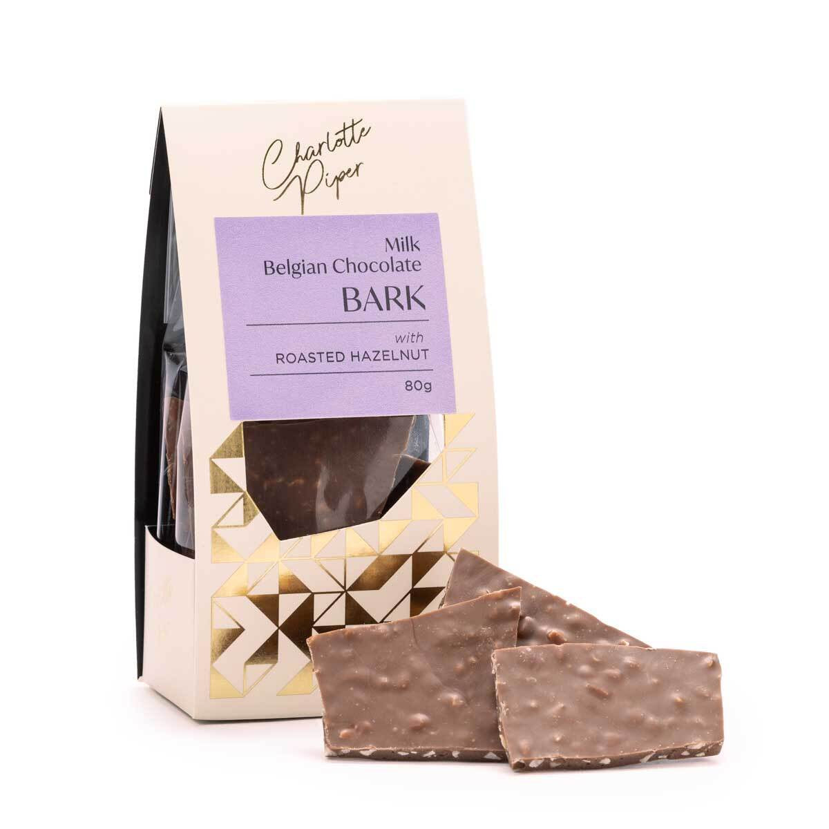 Charlotte Piper Milk Chocolate &amp; Roasted Hazelnut Bark