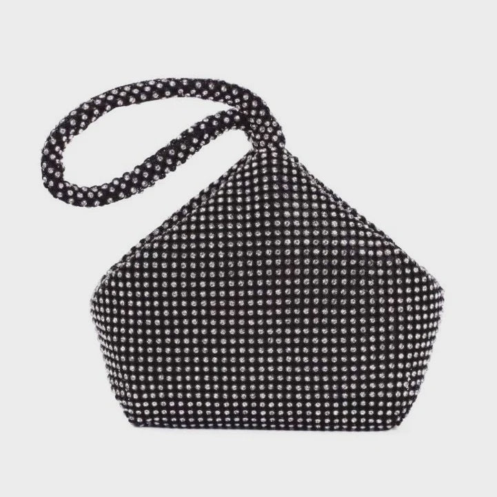 Crystal Evening Pouch - Black