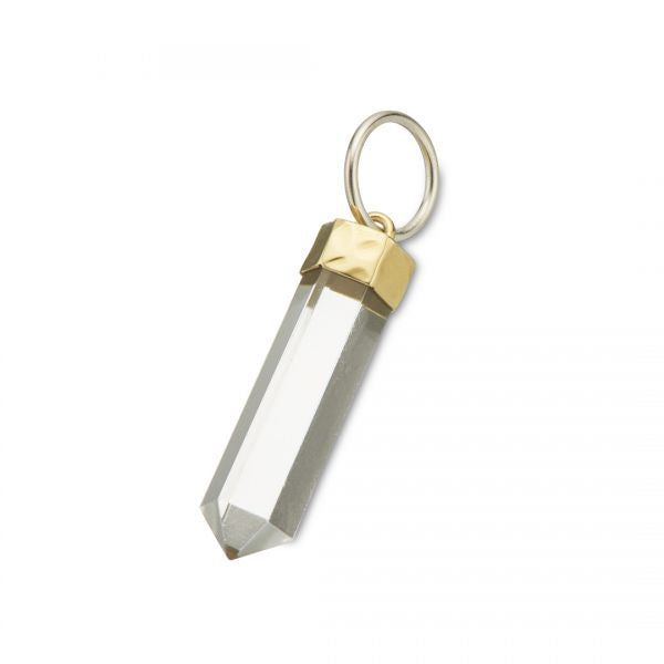 Palas - Brz+brs+slv crystal quartz healing charm