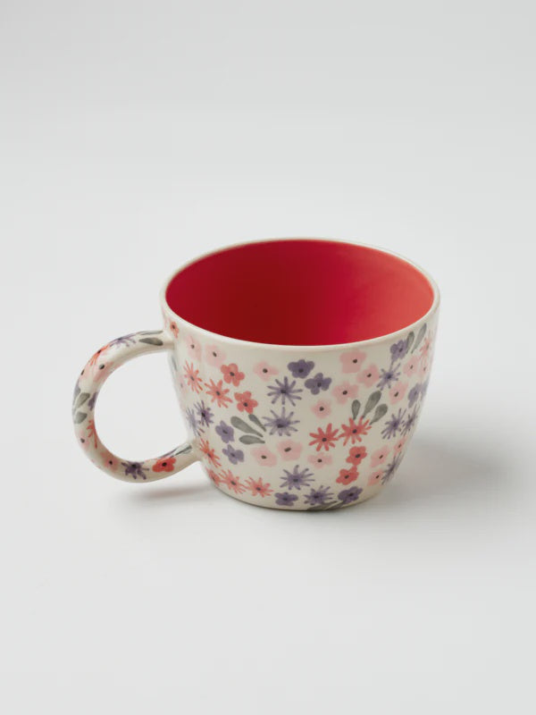 Ditsy Raspberry Mug