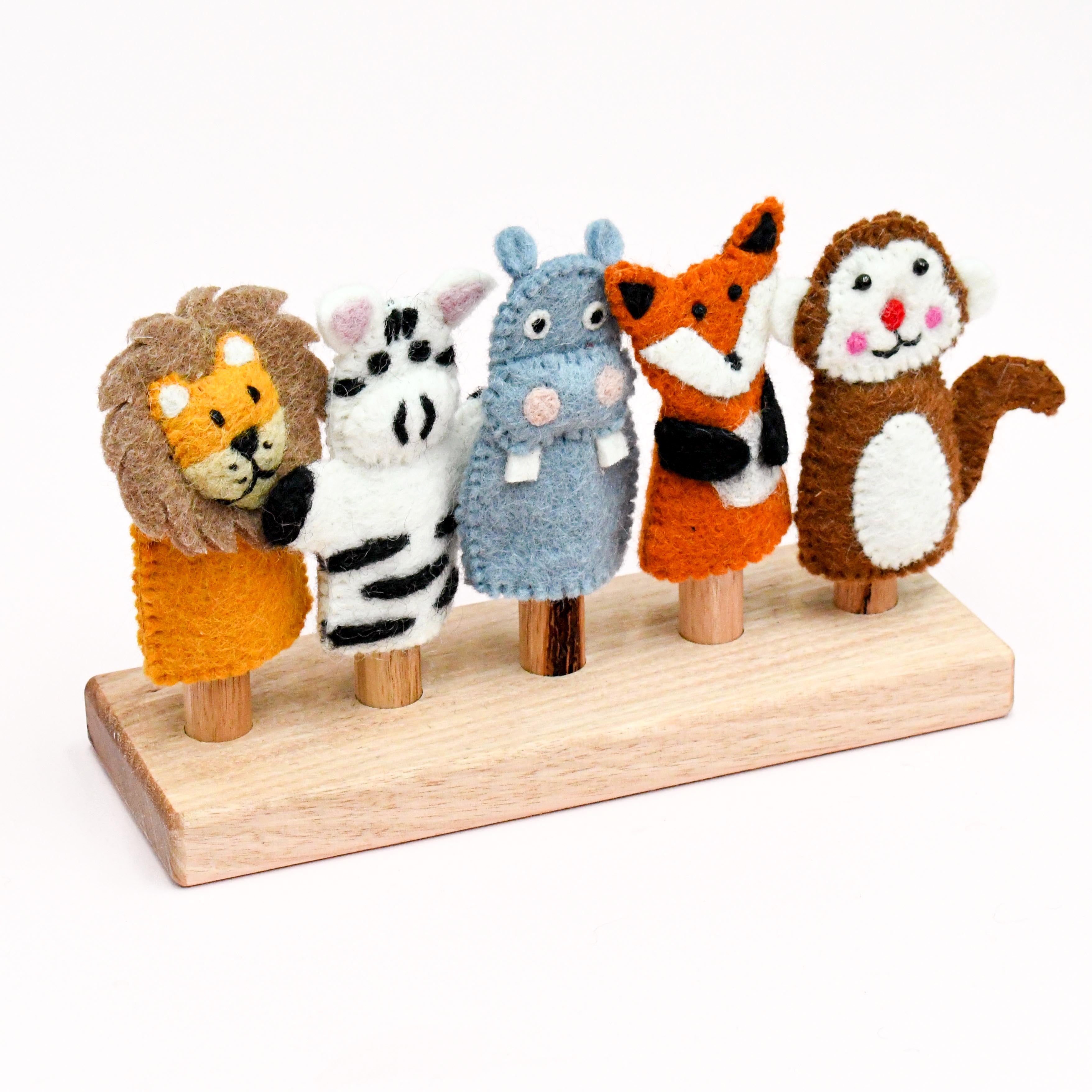 Finger Puppet Stand - 5 Rods