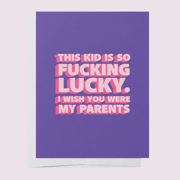 Fucking Lucky Greeting Card