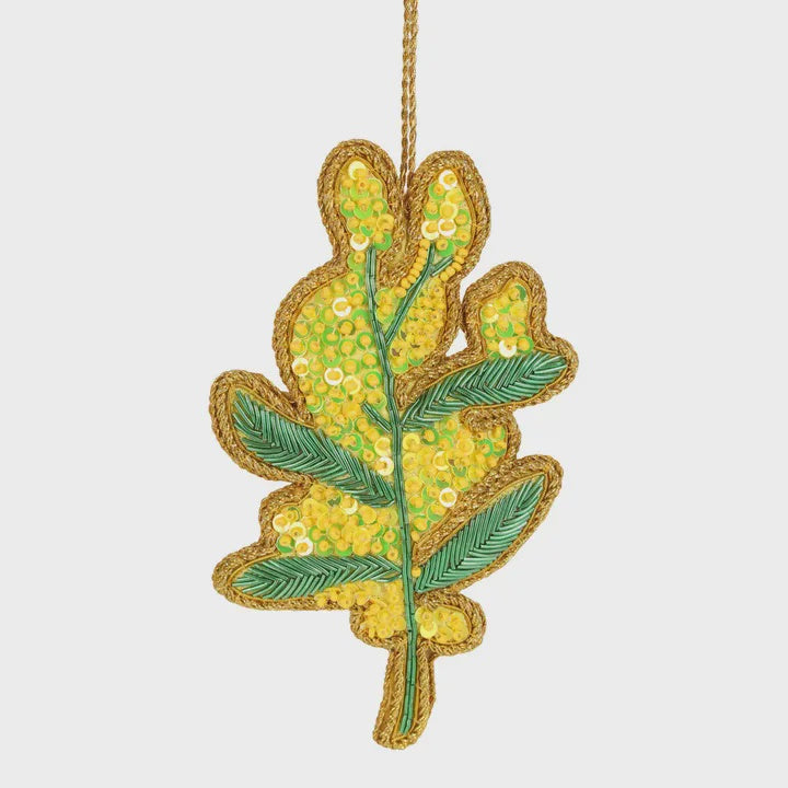 Golden Wattle Tree Decoration