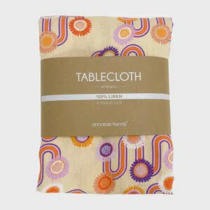 Tablecloth – Linen – Groovy Rainbows