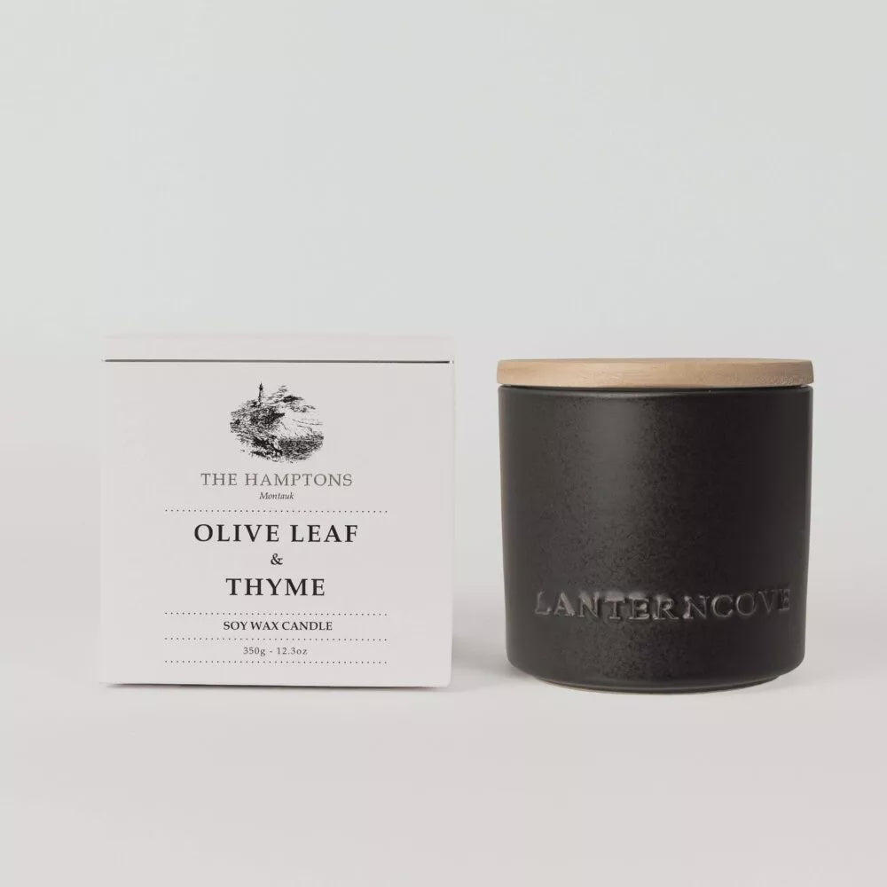 Hamptons Candle - Olive Leaf &amp; Thyme