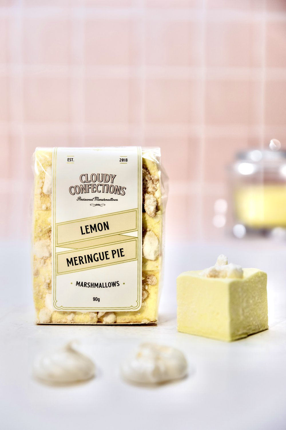 Cloudy Confections Lemon Meringue Pie Marshmallows